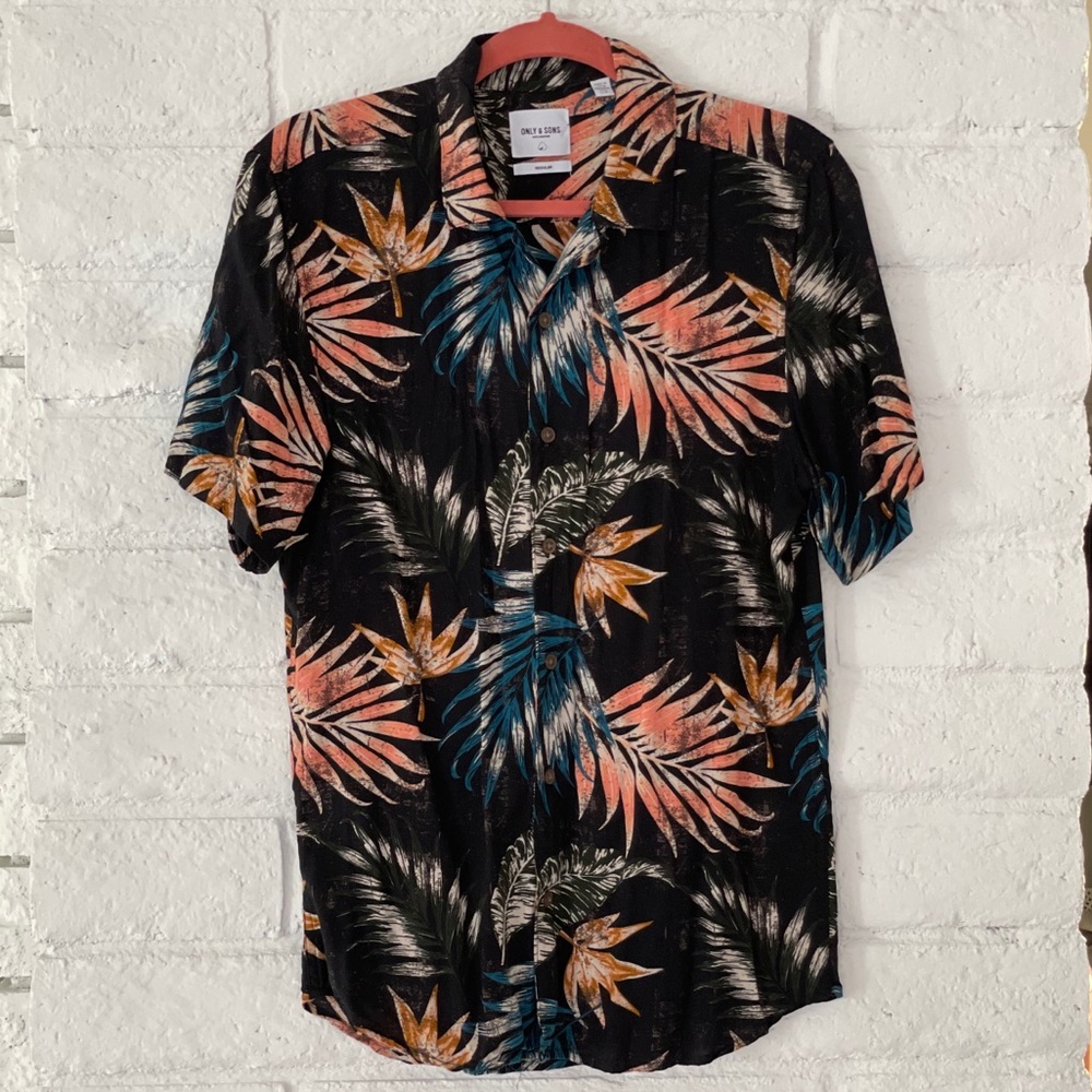 Only and Sons Floral Short Sleeve